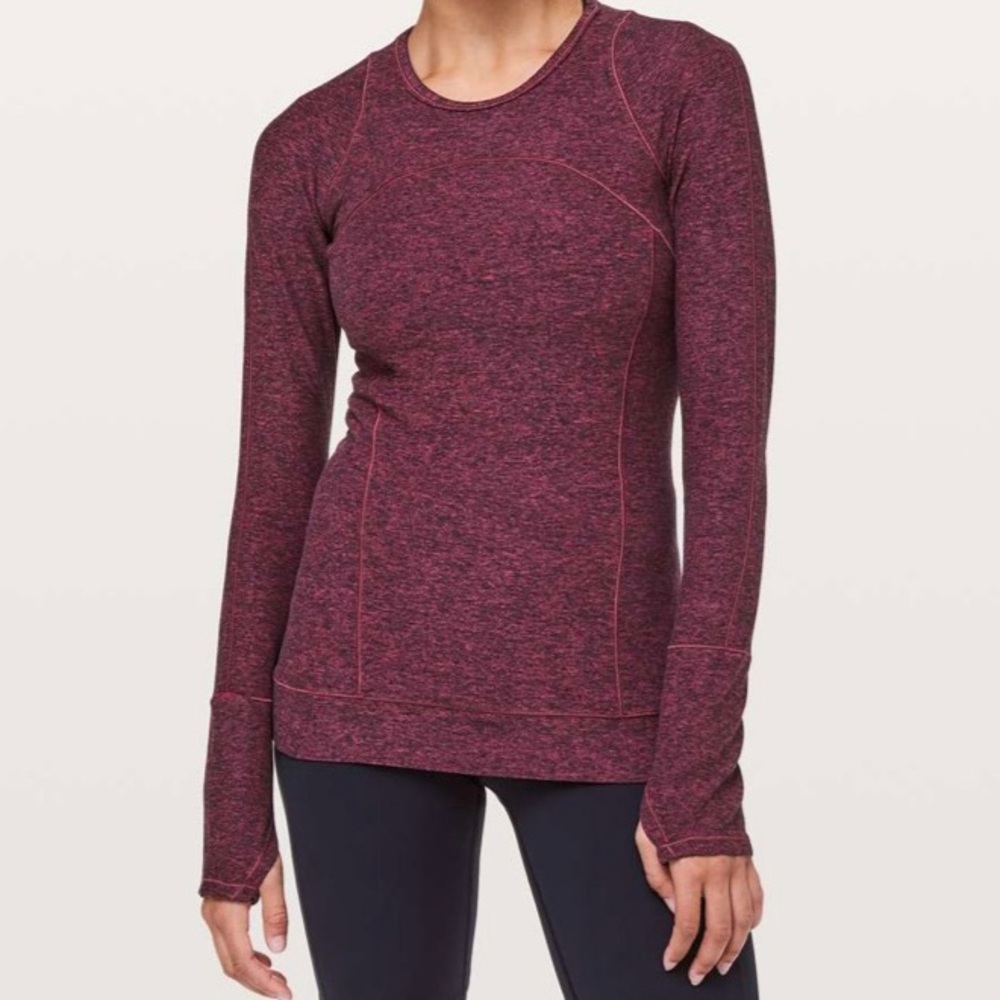 lululemon athletica Long Sleeve Top - Maroon